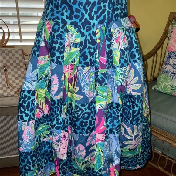 Lilly Pulitzer NWT Bryant Skirt Pop Up Lilly's Party Patch Size 2,14,16 - Picture 6 of 13